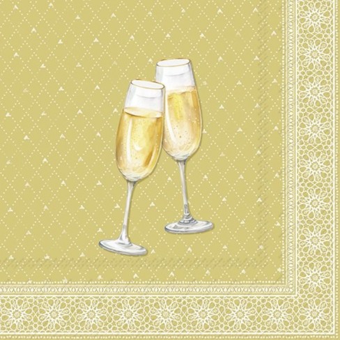 Салфетки 20бр Golden Drinks златисти